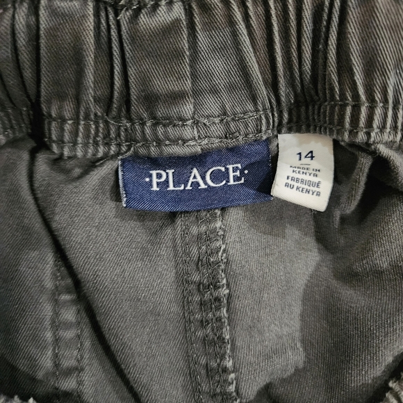 Children's Place gray camouflage pants Size 14 - Picture 5 of 6
